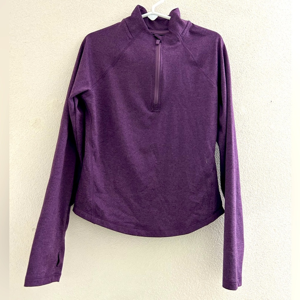 Old Navy Active Purple Quarter-Zip Pullover Top Outer layer girls size 8